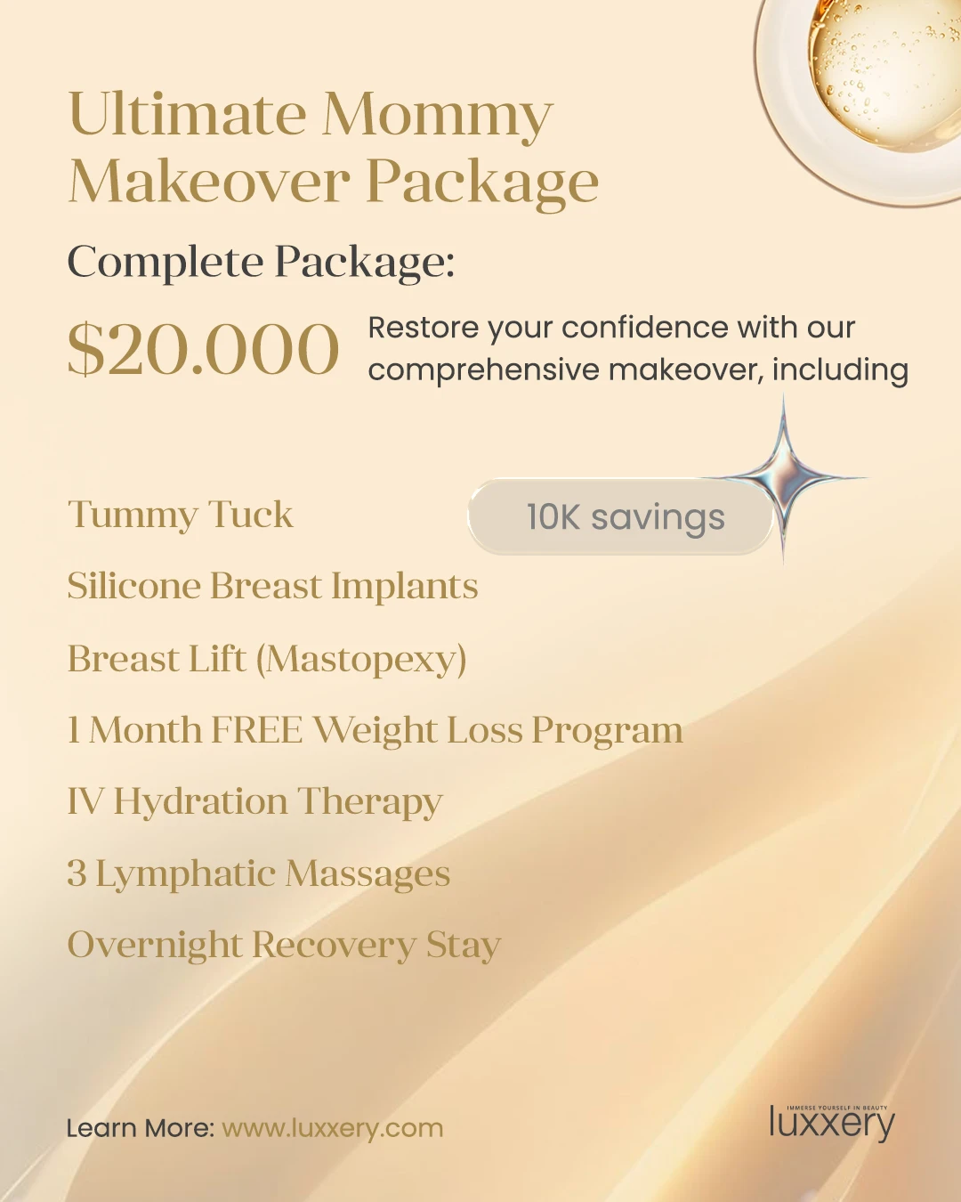 Ultimate Mommy Makeover Package — Complete package $20,000, save $10,000