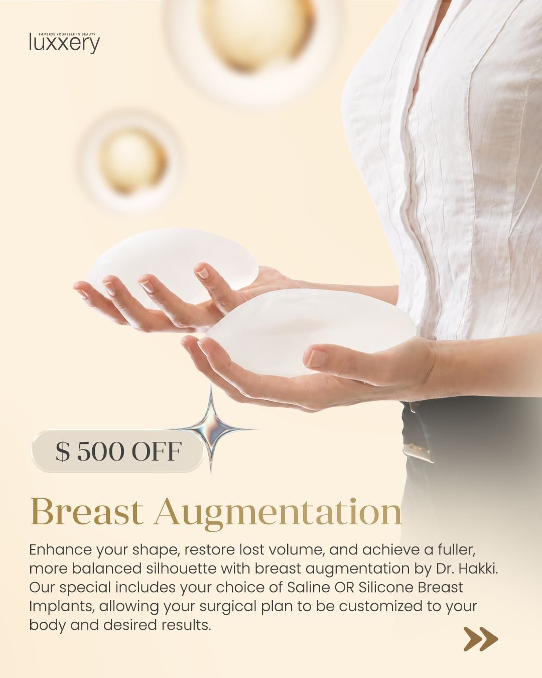 Breast Augmentation — $500 off