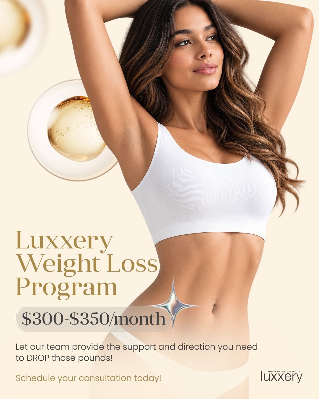 Luxxery Weight Loss Program — $300–$350 per month